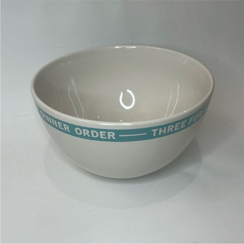Kate Spade Good Taste Order Up Mixing Bowl Lenox 68 Oz 9 In Round 5 1/4 In Tall